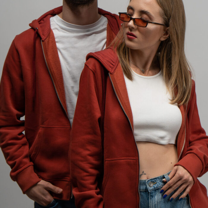 Maple Leaf Unisex Kapşonlu Ceket