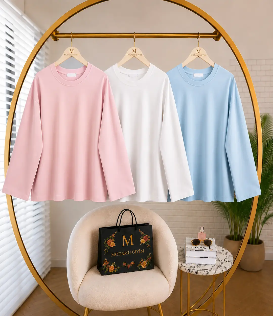 3'Lü Basic Tunik