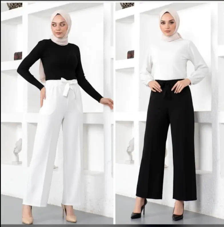 Bolpaça Kuşaklı Pantolon 2'li